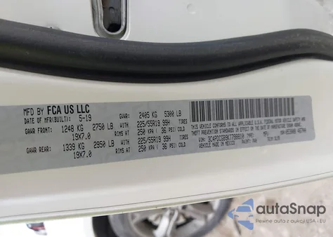 2019 Dodge Journey Crossroad from USA, damaged, VIN 3C4PDCGB9KT798810